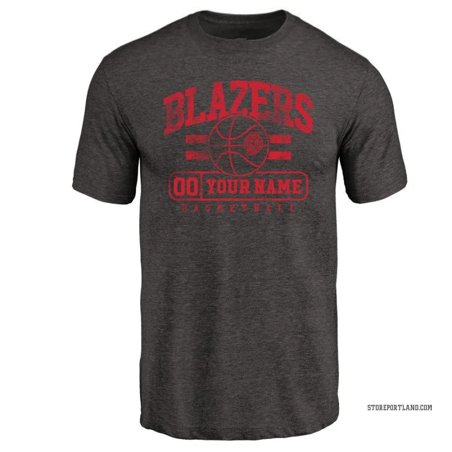 Custom Men's Portland Trail Blazers Branded Baseline T-Shirt Black