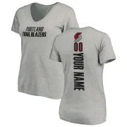 Custom Women's Portland Trail Blazers Branded Ash Backer T-Shirt