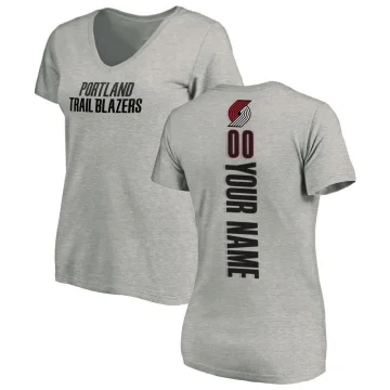Custom Women's Portland Trail Blazers Branded Ash Backer T-Shirt