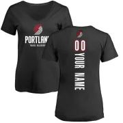 Custom Women's Portland Trail Blazers Branded Backer T-Shirt Black