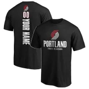Custom Youth Portland Trail Blazers Branded Backer T-Shirt Black