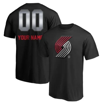 Custom Youth Portland Trail Blazers Branded Midnight Mascot T-Shirt Black