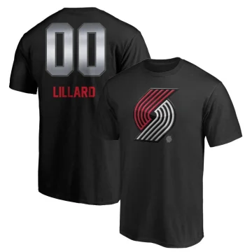 Damian Lillard Men's Portland Trail Blazers Midnight Mascot T-Shirt Black