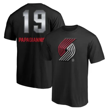 Georgios Papagiannis Men's Portland Trail Blazers Branded Midnight Mascot T-Shirt Black
